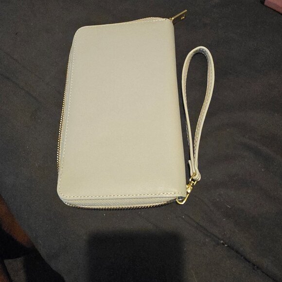 LARGE SIZE : CLUCI GRAY WOMENS 16 SLOT WALLET WRISTLET - Picture 6 of 7